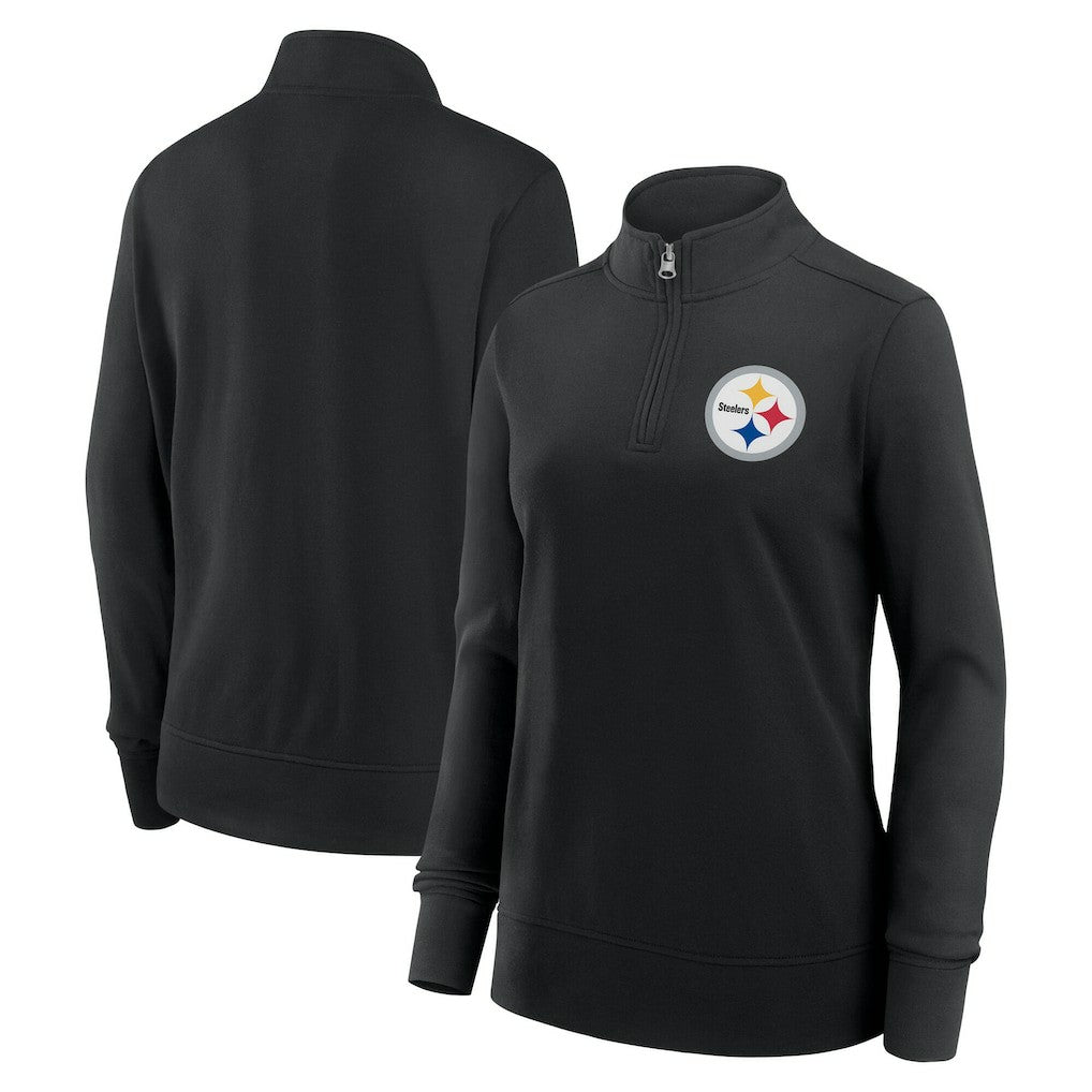 Pittsburgh Steelers  Logo Athletic Women's Velocity Quarter-Zip Jacket
