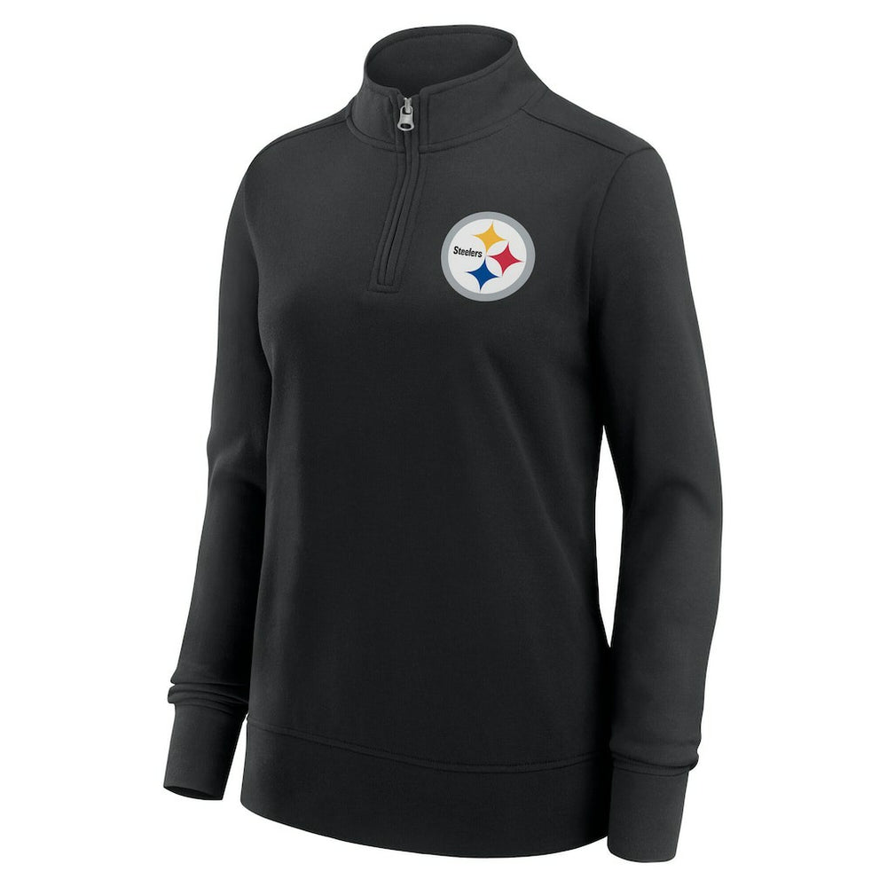 Pittsburgh Steelers  Logo Athletic Women's Velocity Quarter-Zip Jacket