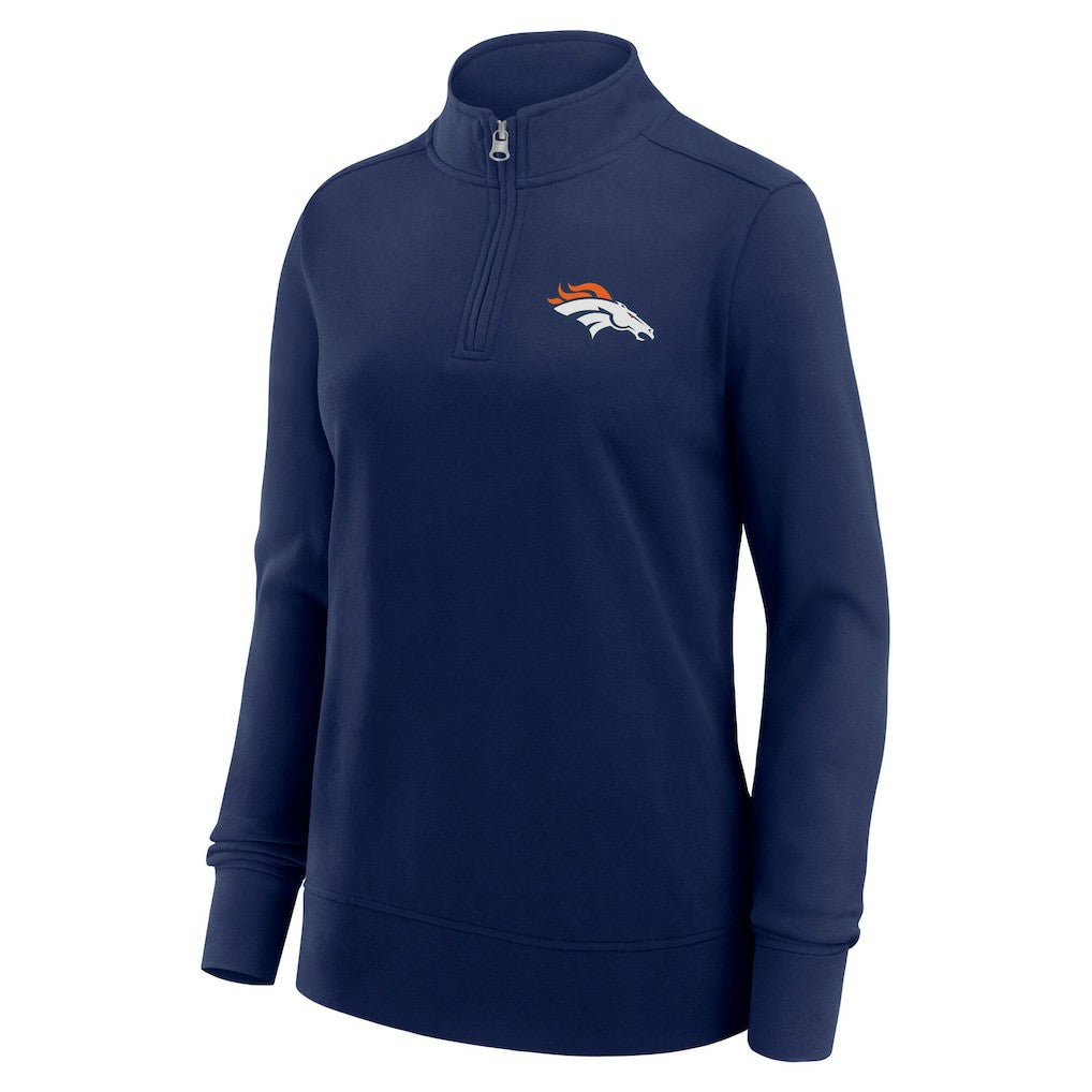 Denver Broncos  Logo Athletic Women's Velocity Quarter-Zip Jacket