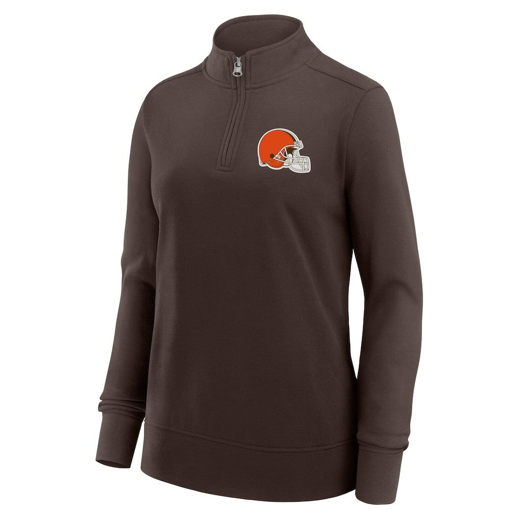 Cleveland Browns  Logo Athletic Women's Velocity Quarter-Zip Jacket