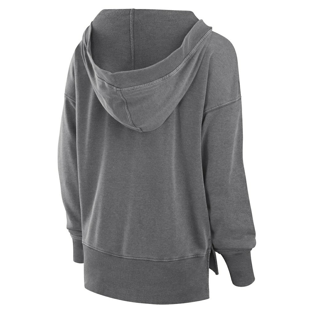 Baltimore Ravens Fanatics Women's Initiative Snow Wash French Terry V-Neck Pullover Hoodie