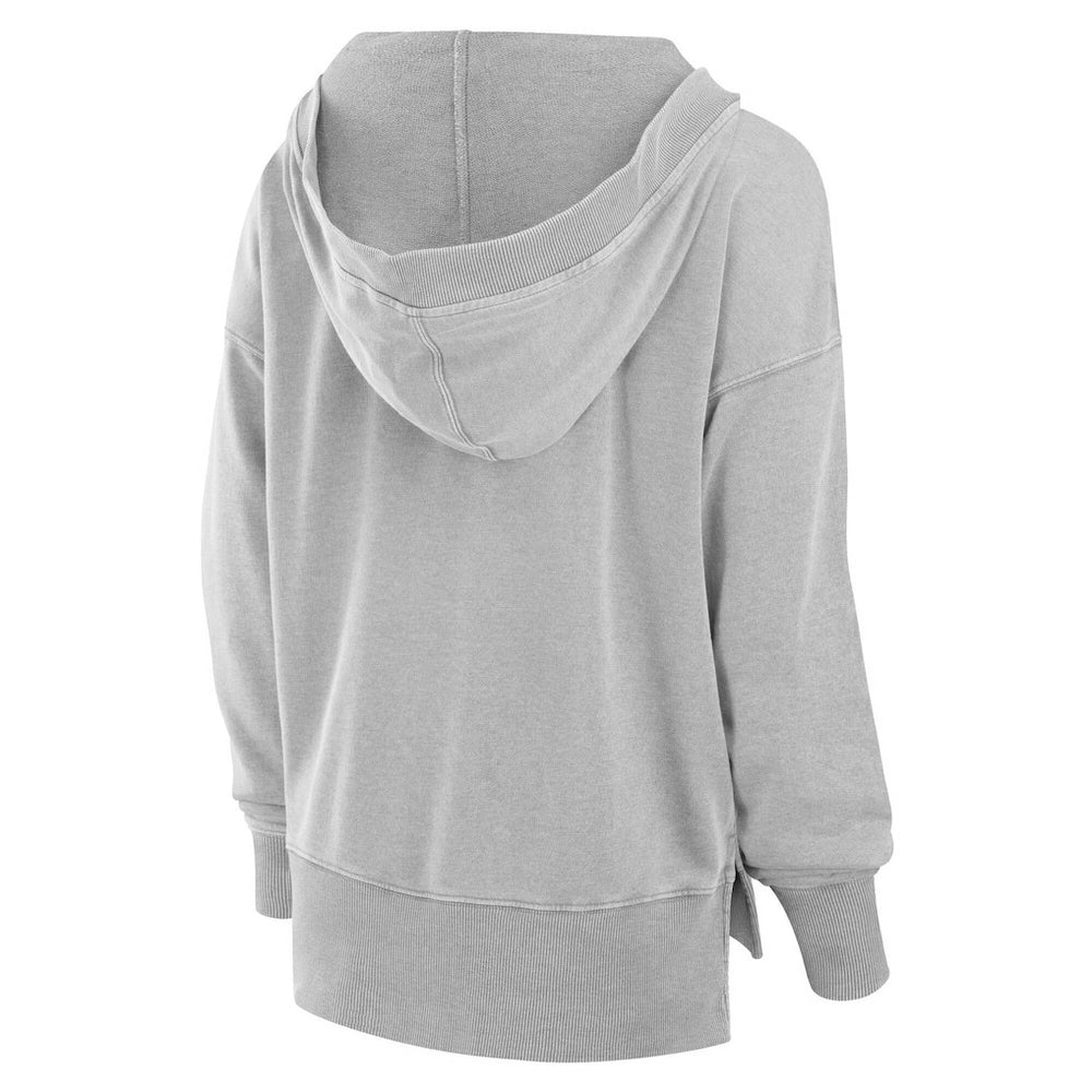 Miami Dolphins Fanatics Women's Initiative Snow Wash French Terry V-Neck Pullover Hoodie