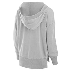 Miami Dolphins Fanatics Women's Initiative Snow Wash French Terry V-Neck Pullover Hoodie