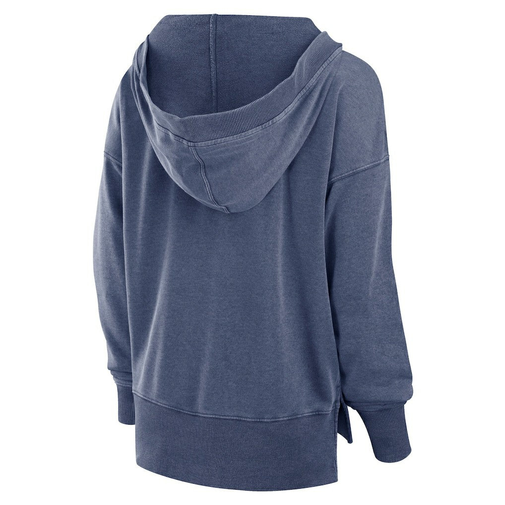 Seattle Seahawks Fanatics Women's Initiative Snow Wash French Terry V-Neck Pullover Hoodie