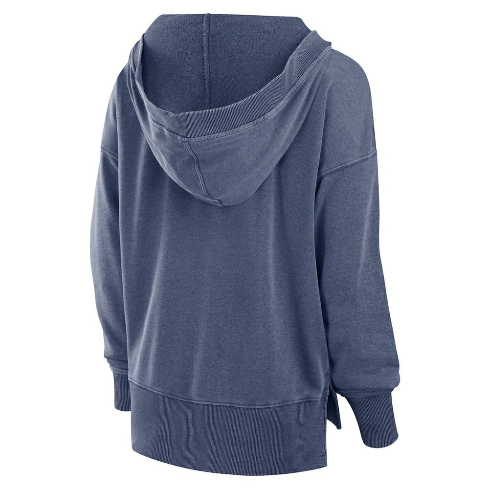 Seattle Seahawks Fanatics Women's Initiative Snow Wash French Terry V-Neck Pullover Hoodie