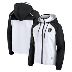 Las Vegas Raiders Fanatics Women's Full-Zip Anorak Hoodie Jacket