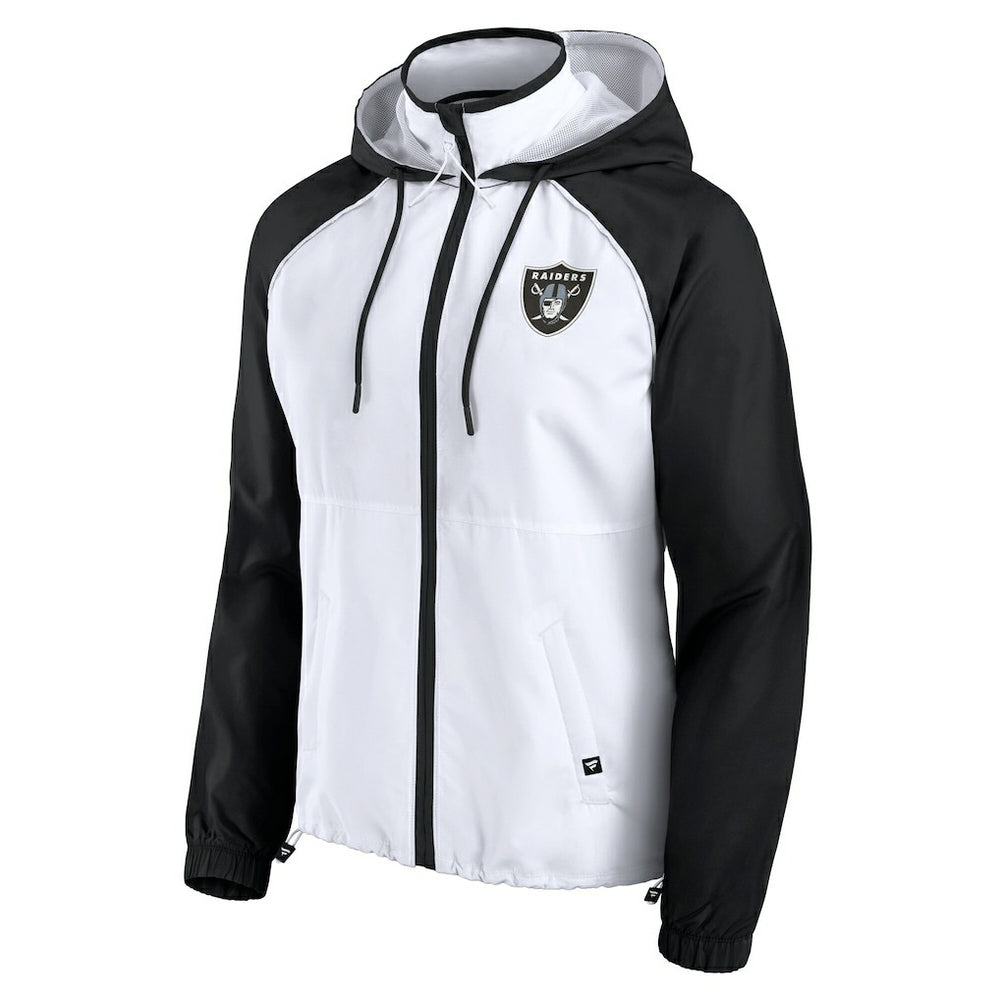 Las Vegas Raiders Fanatics Women's Full-Zip Anorak Hoodie Jacket