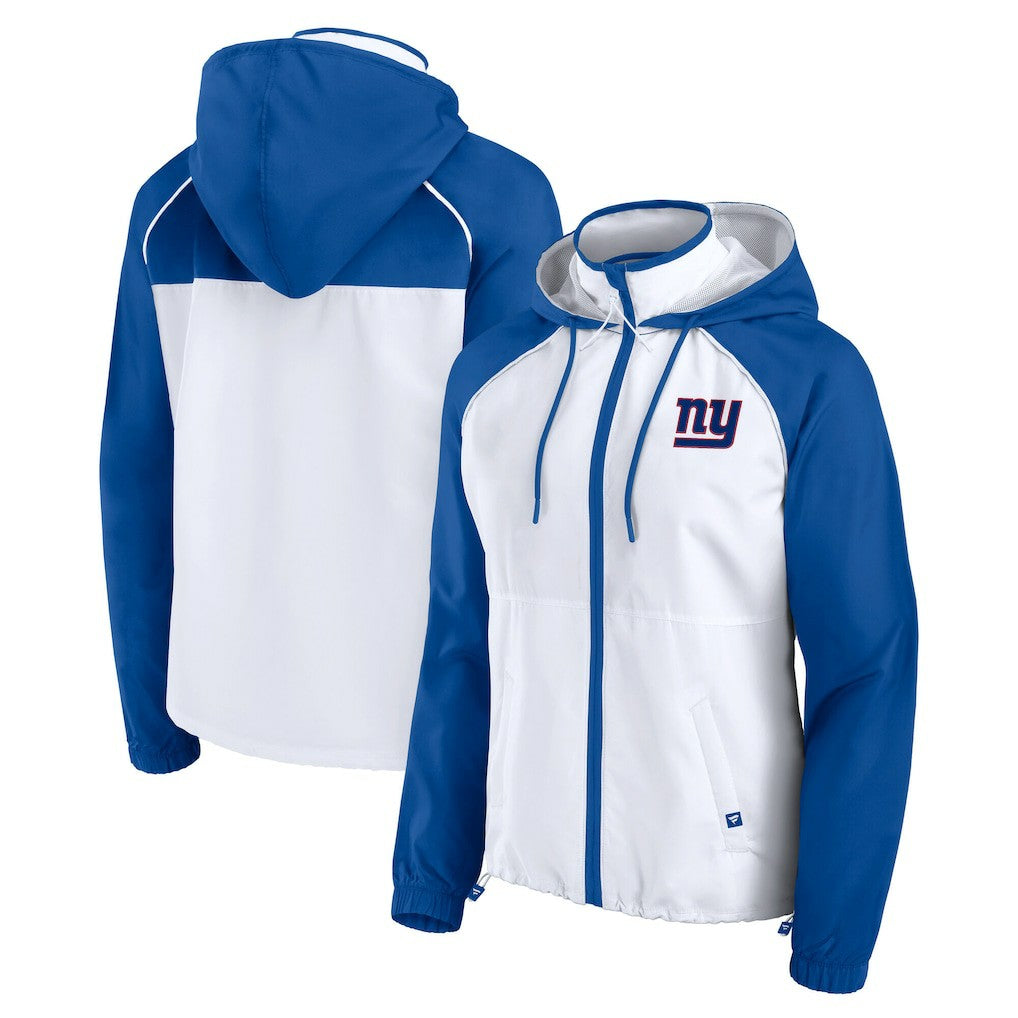 New York Giants Fanatics Women's Full-Zip Anorak Hoodie Jacket