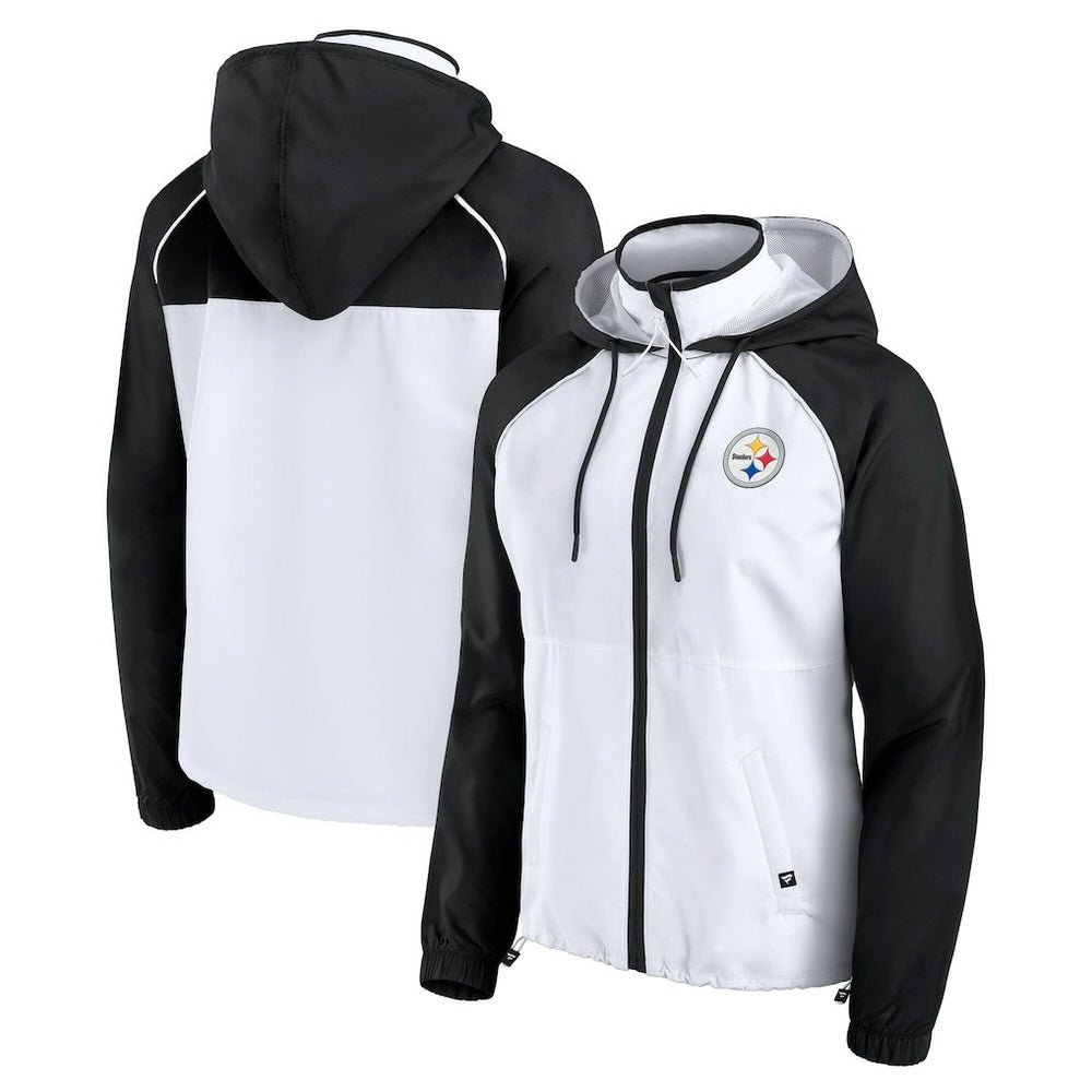 Pittsburgh Steelers Fanatics Women's Full-Zip Anorak Hoodie Jacket