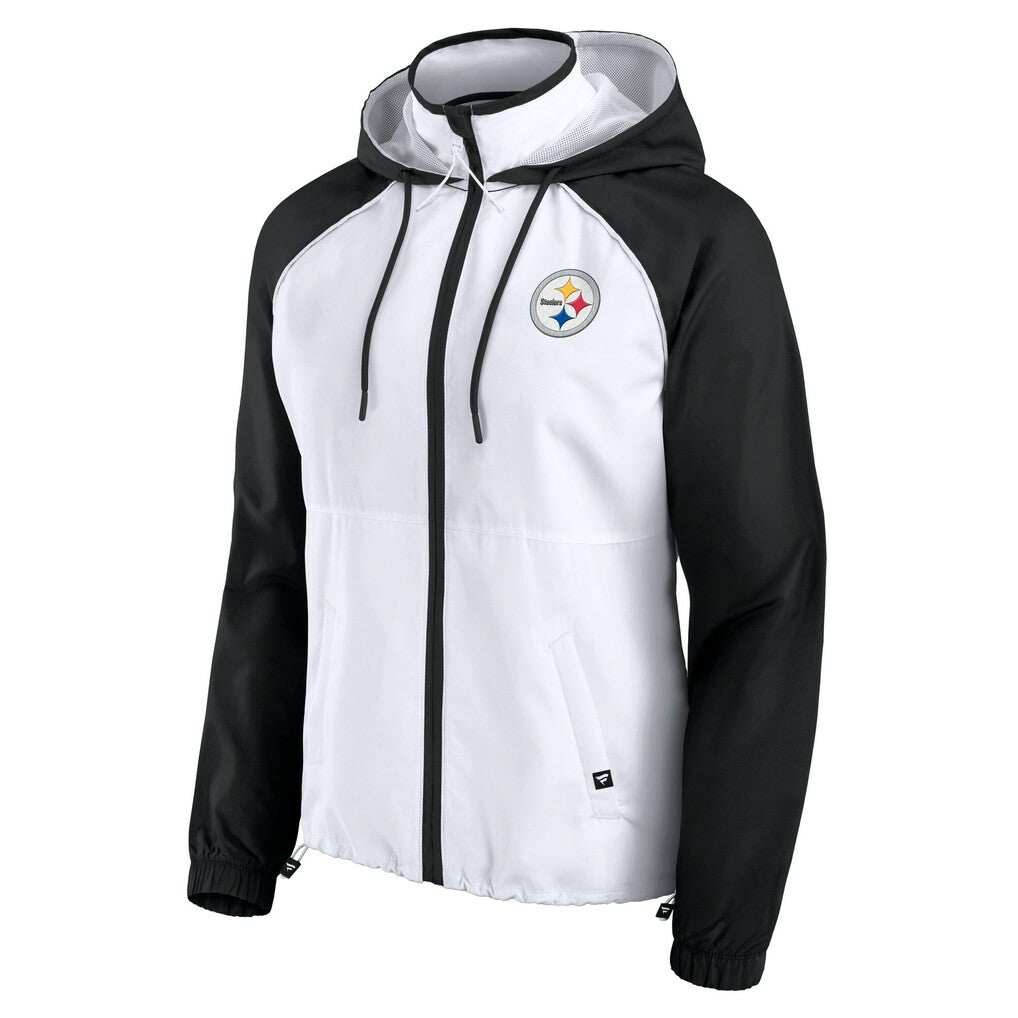 Pittsburgh Steelers Fanatics Women's Full-Zip Anorak Hoodie Jacket
