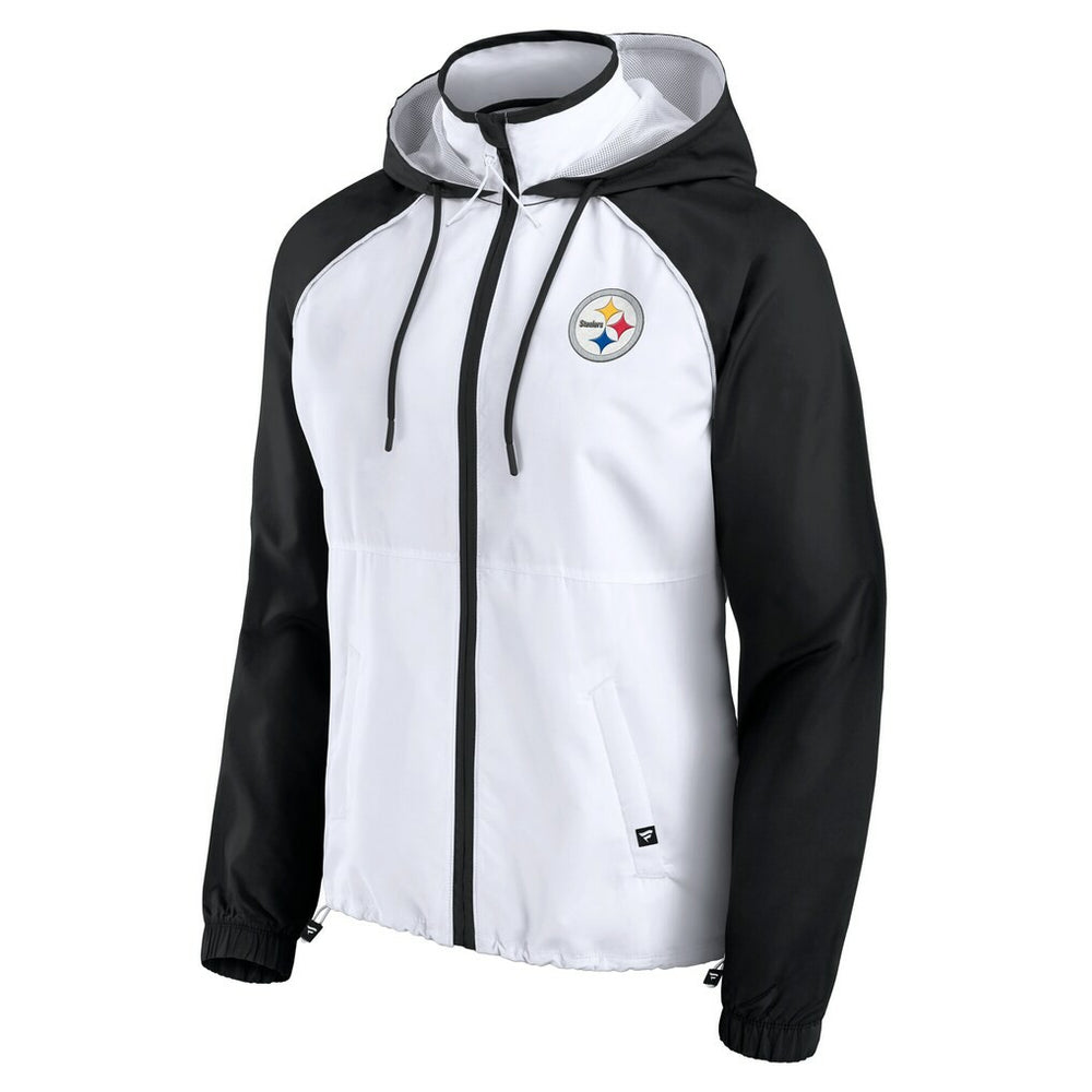 Pittsburgh Steelers Fanatics Women's Full-Zip Anorak Hoodie Jacket