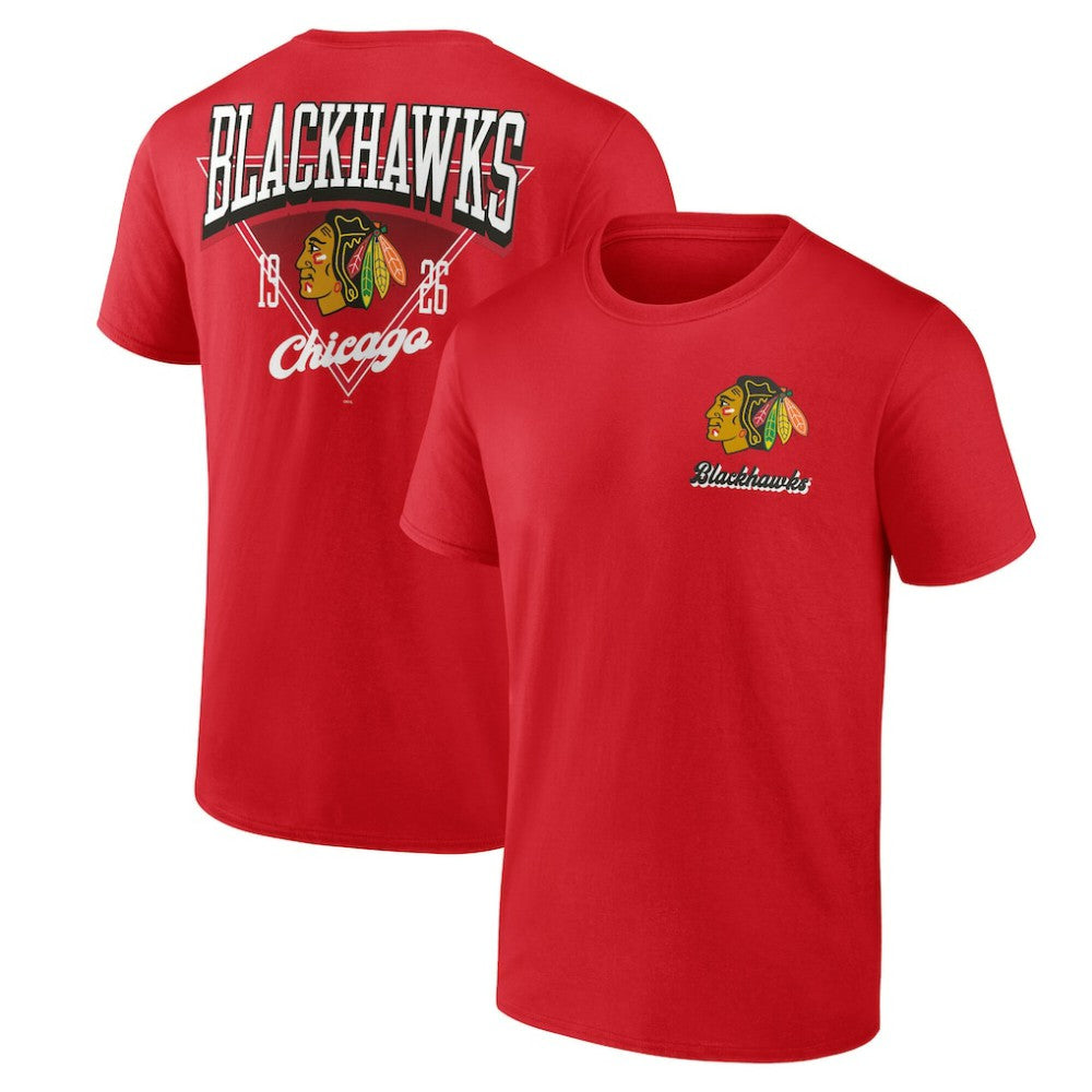 Chicago Blackhawks Logo Athletic Never Over T-Shirt Discount