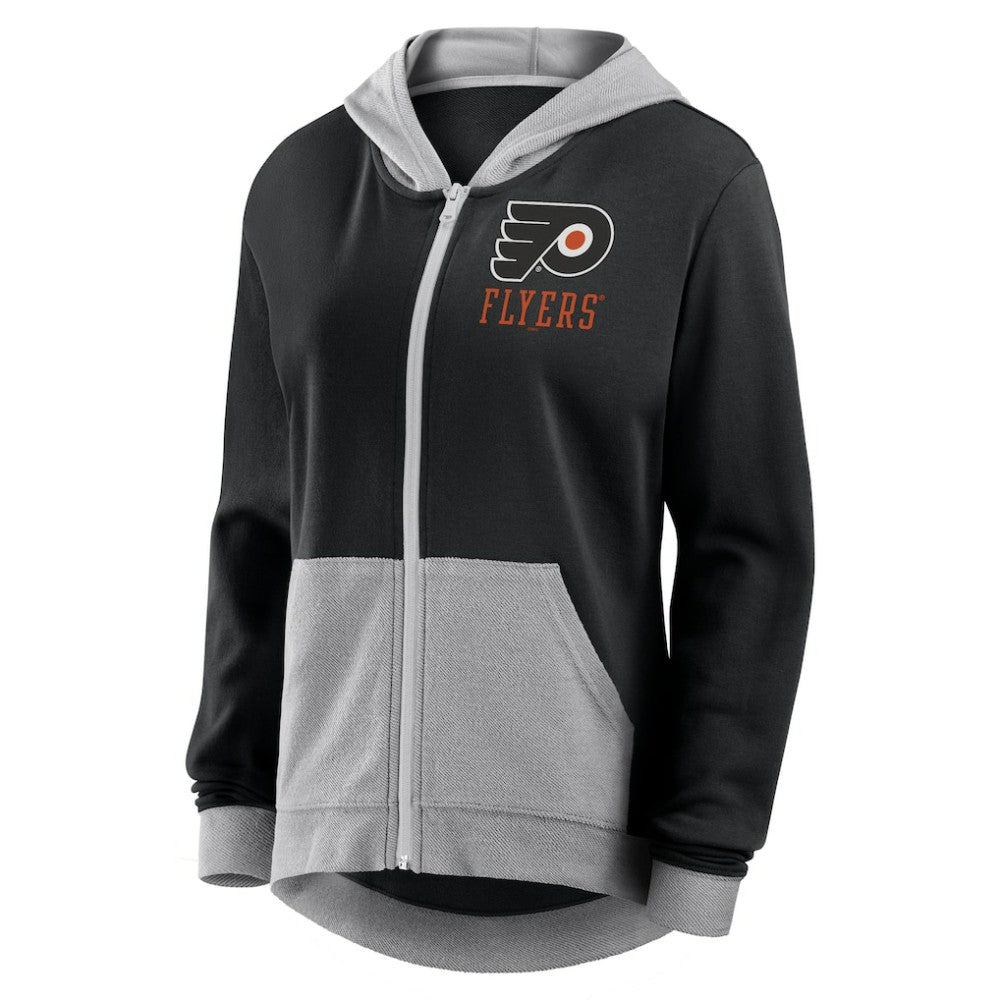 Philadelphia Flyers Logo Athletic Women's Hit It French Terry Full-Zip Hoodie Sale