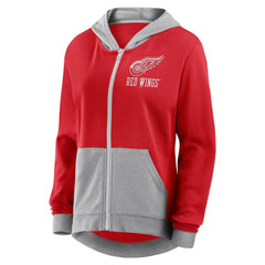 Detroit Red Wings Logo Athletic Women's Hit It French Terry Full-Zip Hoodie On Sale