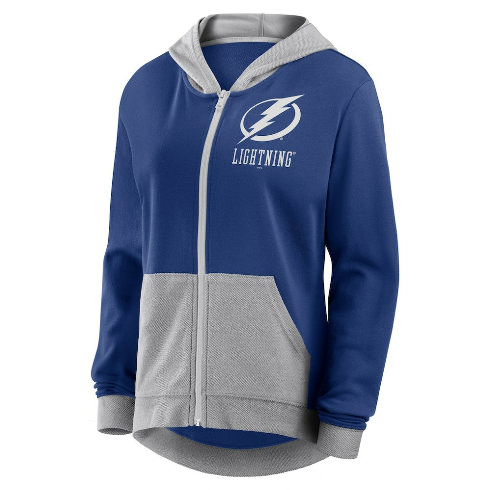 Tampa Bay Lightning Logo Athletic Women's Hit It French Terry Full-Zip Hoodie Discount