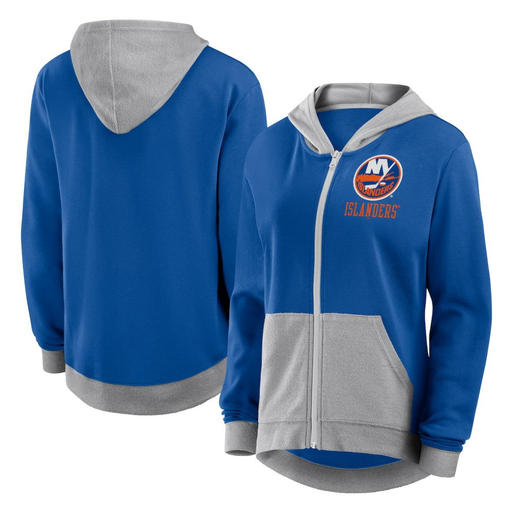New York Islanders Logo Athletic Women's Hit It French Terry Full-Zip Hoodie On Sale