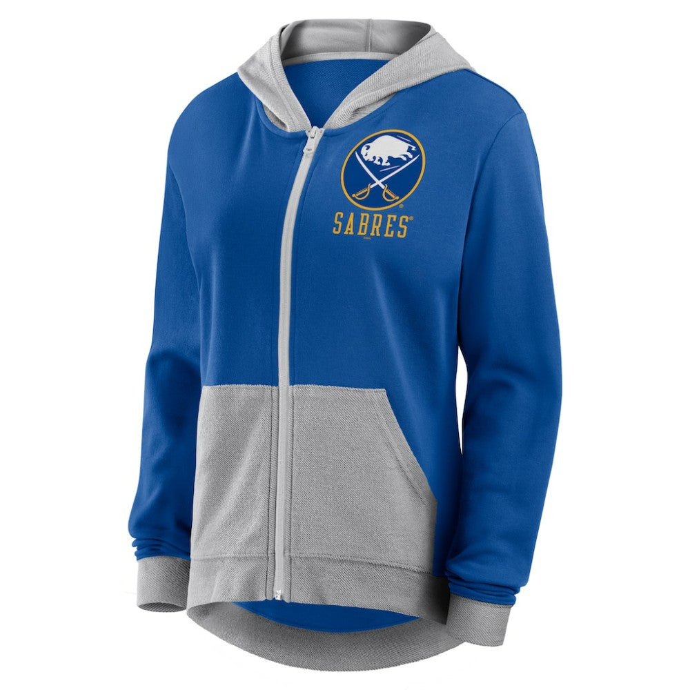 Buffalo Sabres Logo Athletic Women's Hit It French Terry Full-Zip Hoodie Outlet