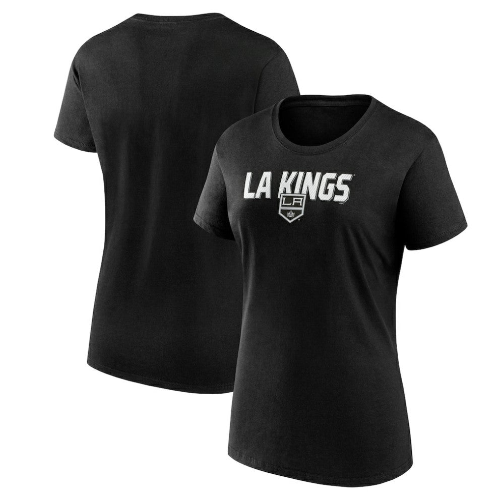 Los Angeles Kings Logo Athletic Women's Launch Scoop Neck T-Shirt On Sale