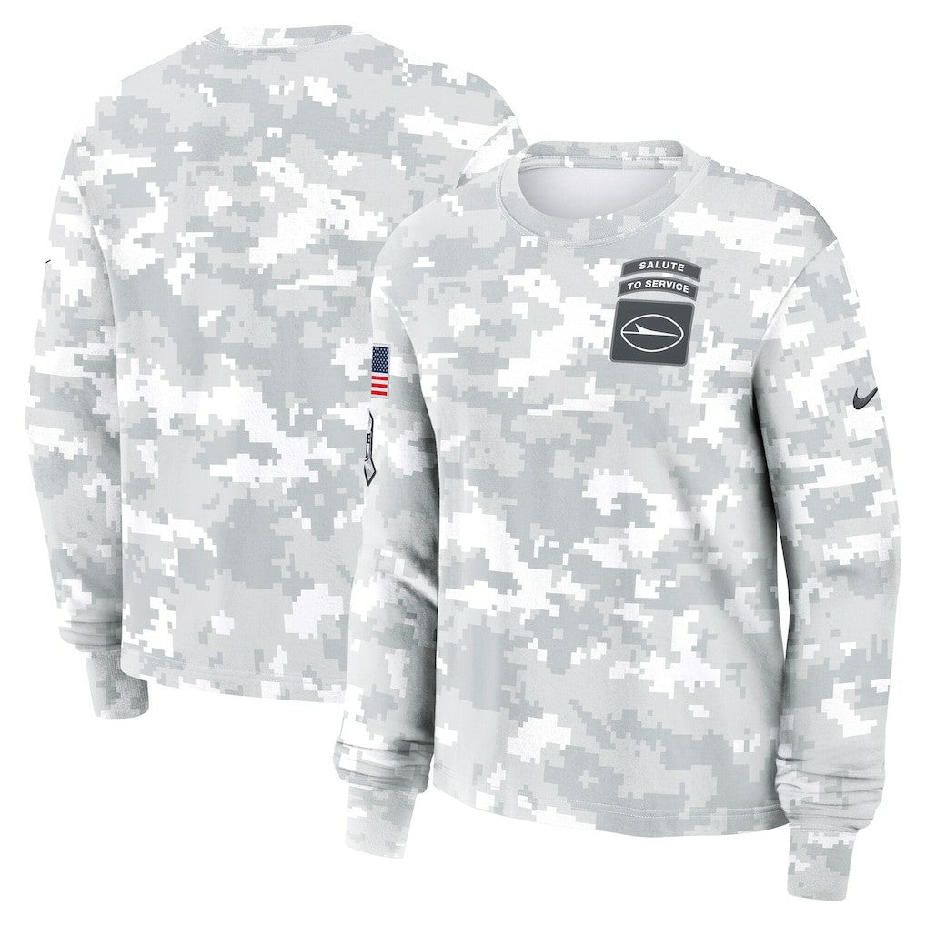 New York Jets Nike Women's 2024 Salute To Service Dri-FIT Long Sleeve T-Shirt