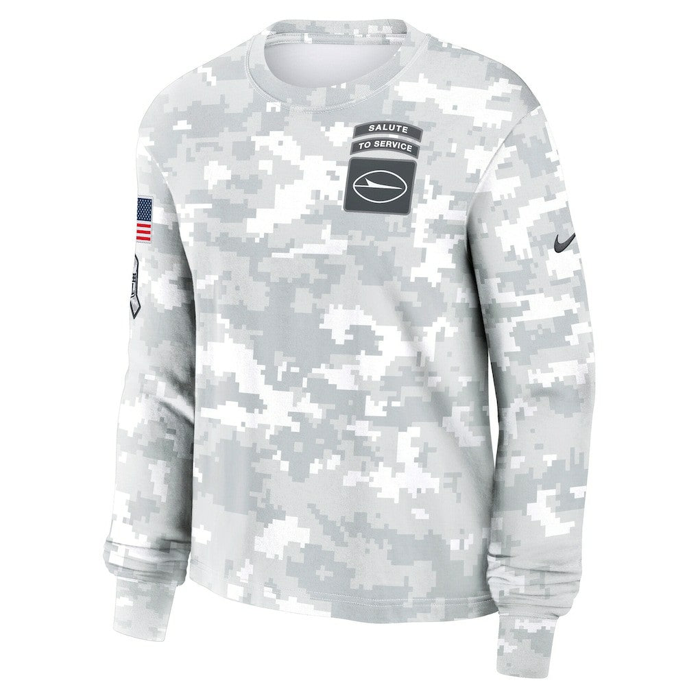 New York Jets Nike Women's 2024 Salute To Service Dri-FIT Long Sleeve T-Shirt