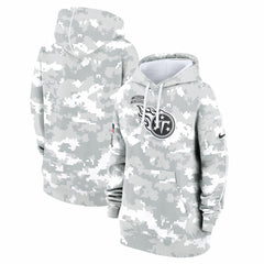 Tennessee Titans Nike Women's 2024 Salute To Service Club Fleece Oversized Pullover Hoodie