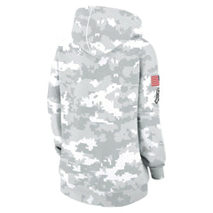 Cleveland Browns Nike Women's 2024 Salute To Service Club Fleece Oversized Pullover Hoodie