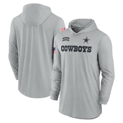 Dallas Cowboys Nike 2024 Salute to Service Lightweight Dri-FIT Long Sleeve Hoodie T-Shirt