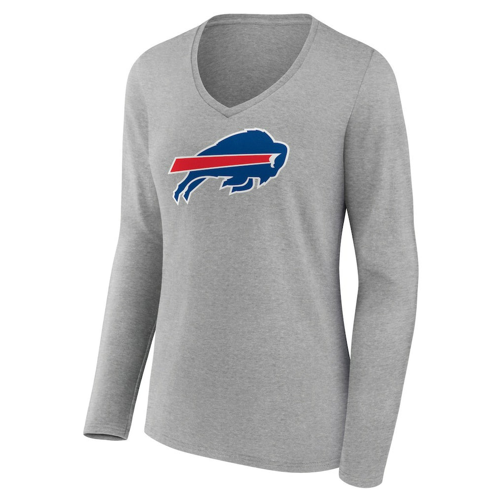 Buffalo Bills  Josh Allen  Women's Icon Player Name & Number Long Sleeve V-Neck T-Shirt