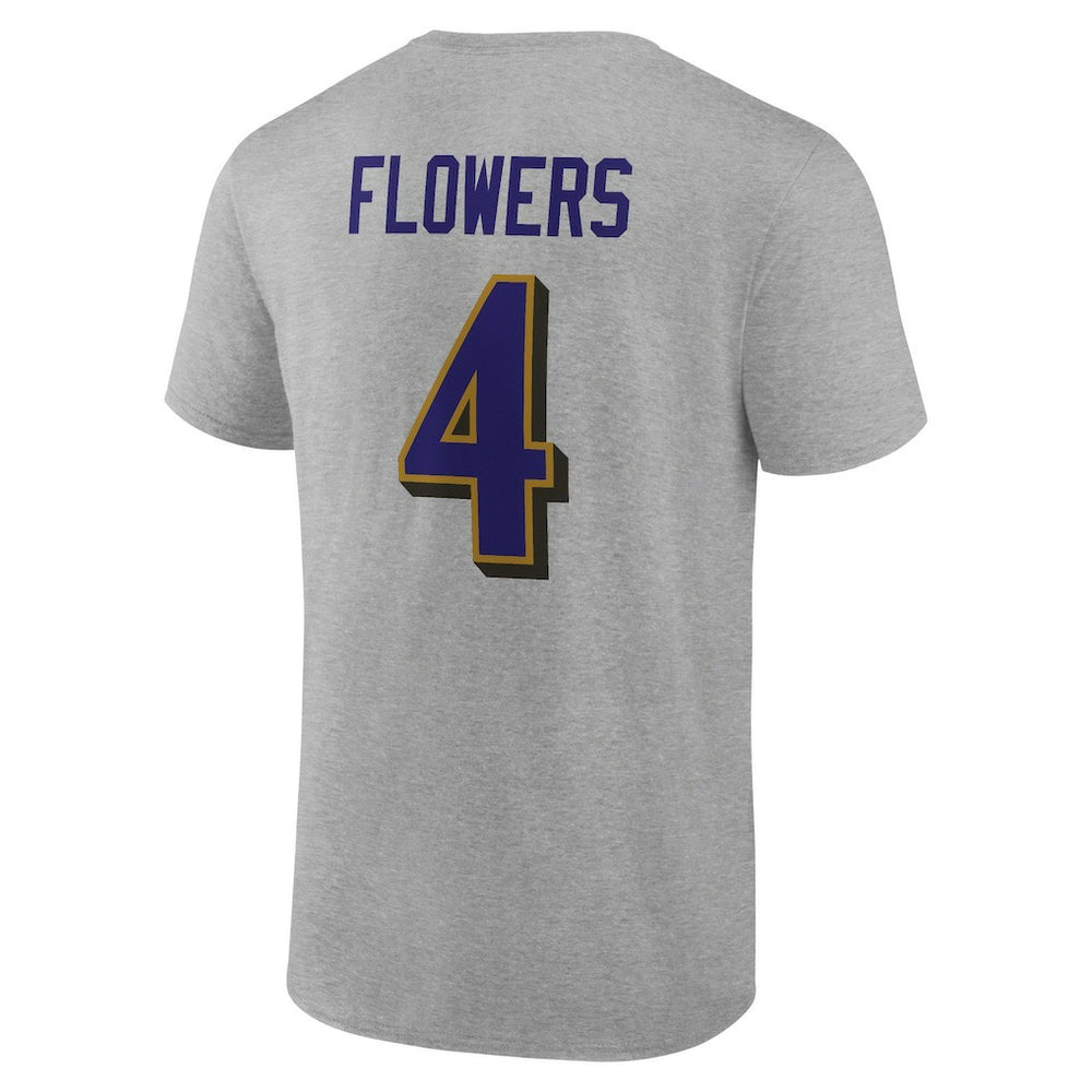 Baltimore Ravens  Zay Flowers  Icon Player Name & Number T-Shirt