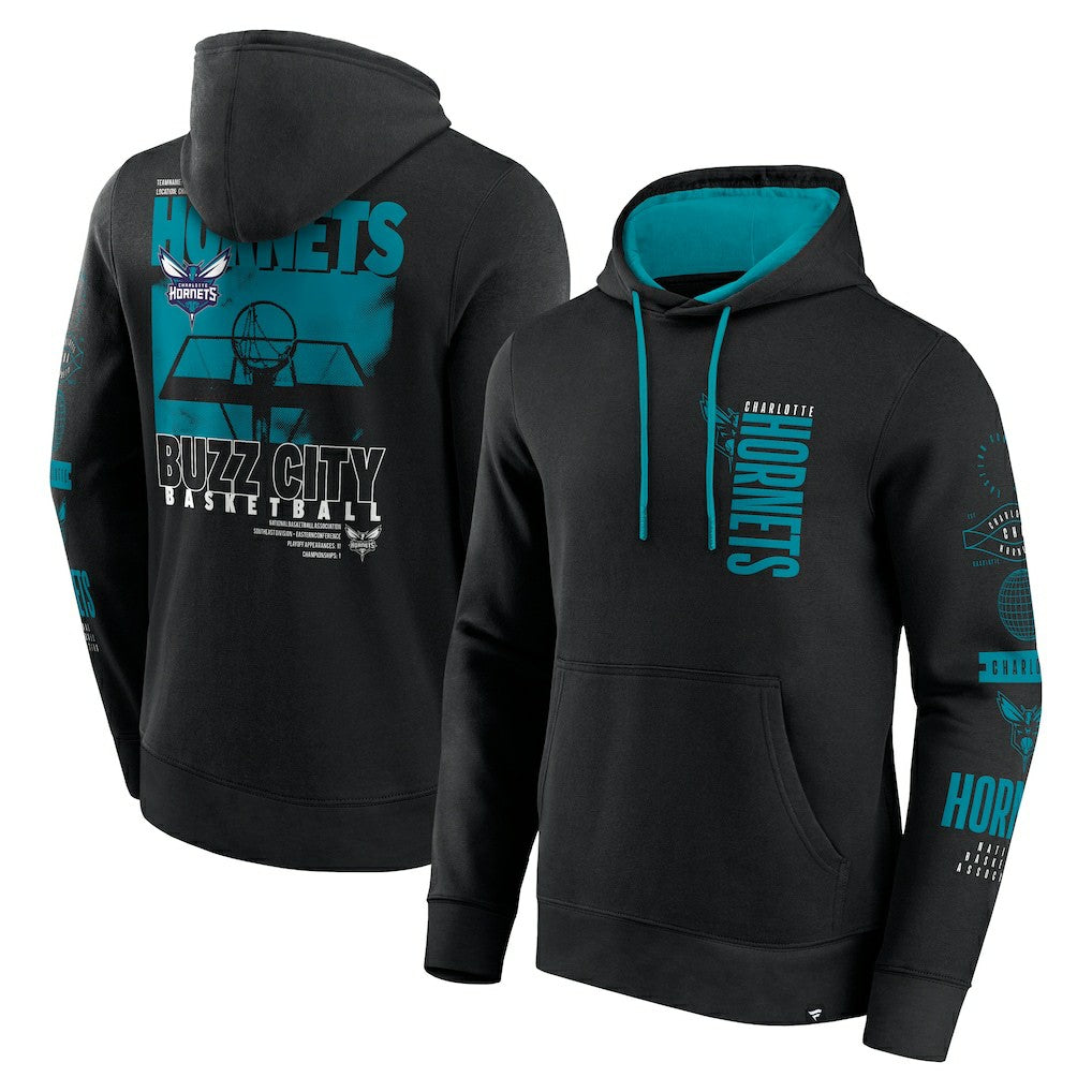 Charlotte Hornets Game Time Crossover Pullover Hoodie On Sale
