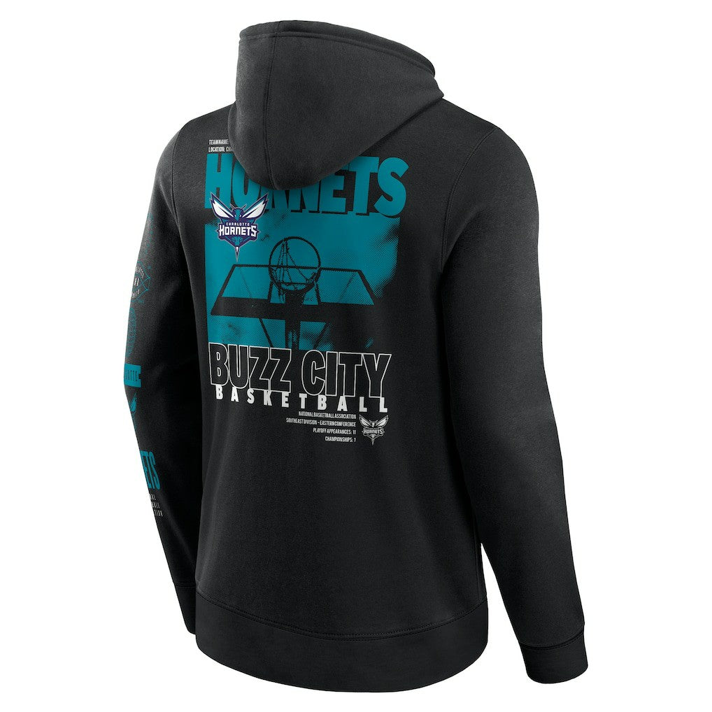 Charlotte Hornets Game Time Crossover Pullover Hoodie On Sale