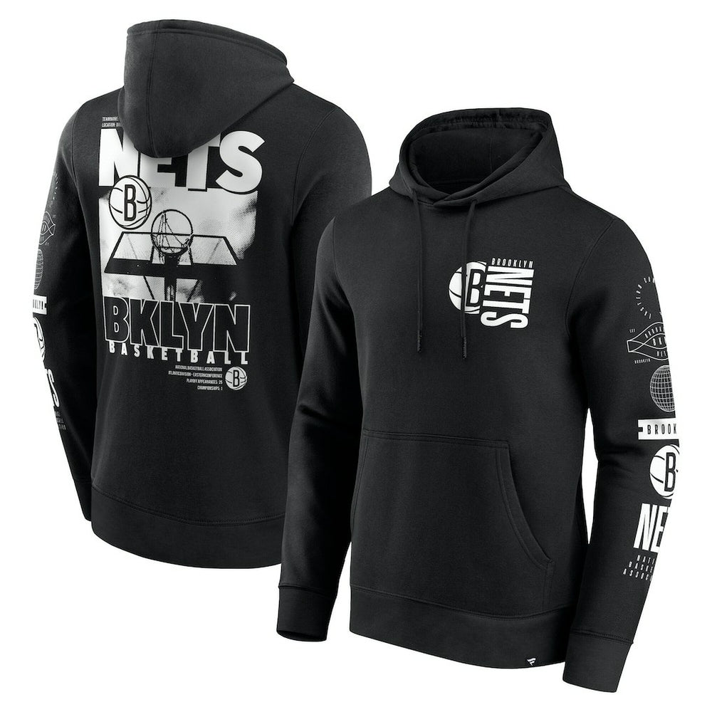 Brooklyn Nets Game Time Crossover Pullover Hoodie Discount