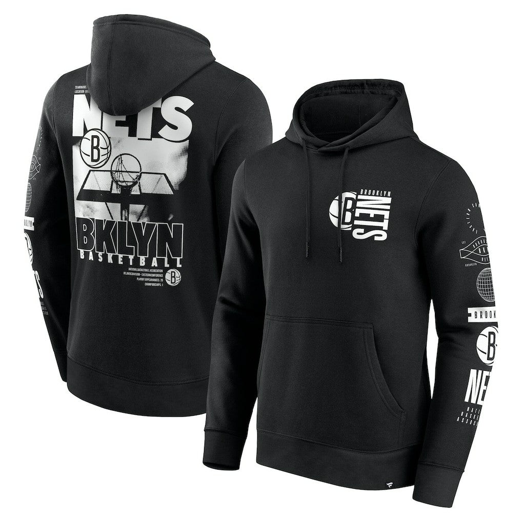 Brooklyn Nets Game Time Crossover Pullover Hoodie Discount