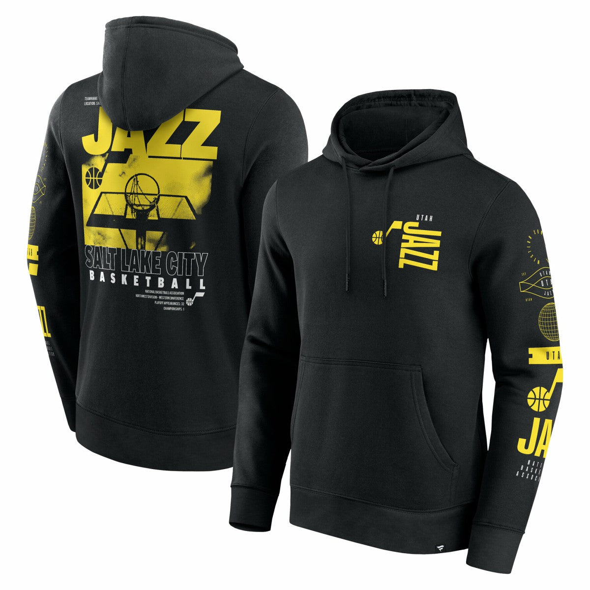 Utah Jazz Game Time Crossover Pullover Hoodie Discount