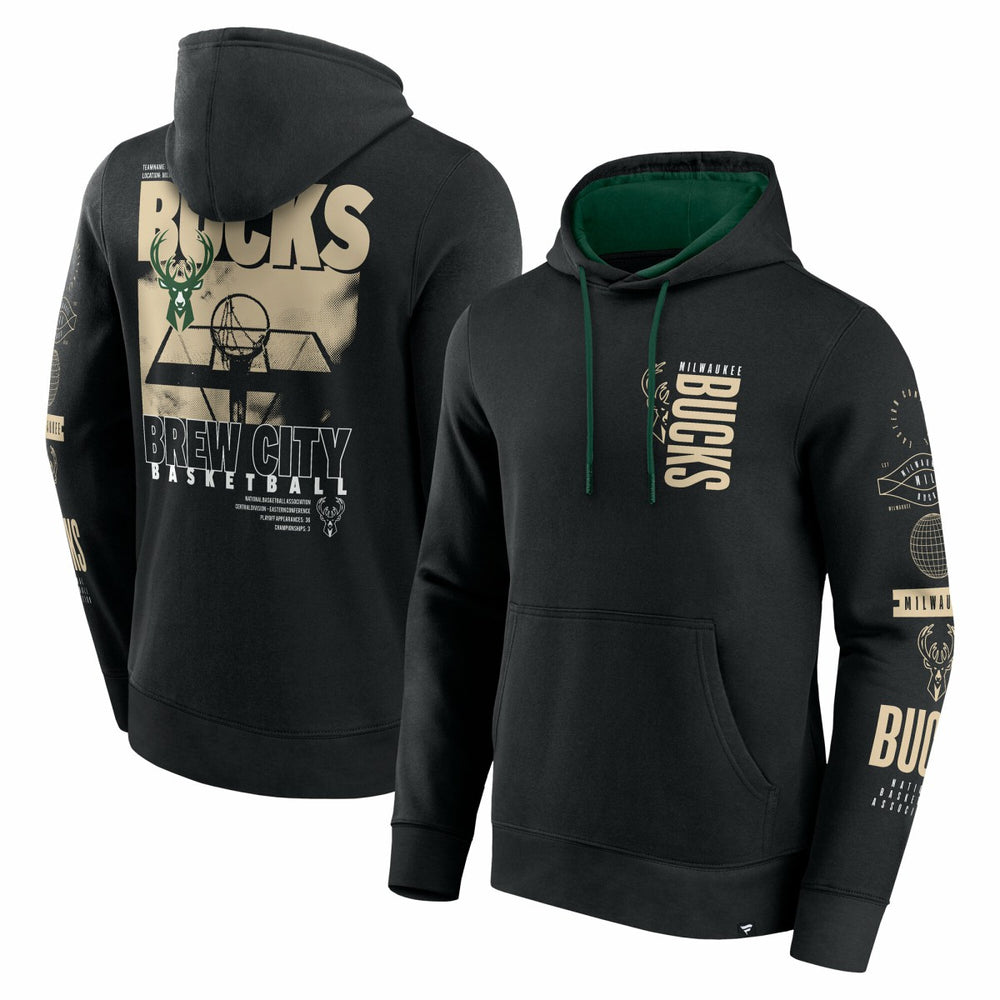 Milwaukee Bucks Game Time Crossover Pullover Hoodie On Sale