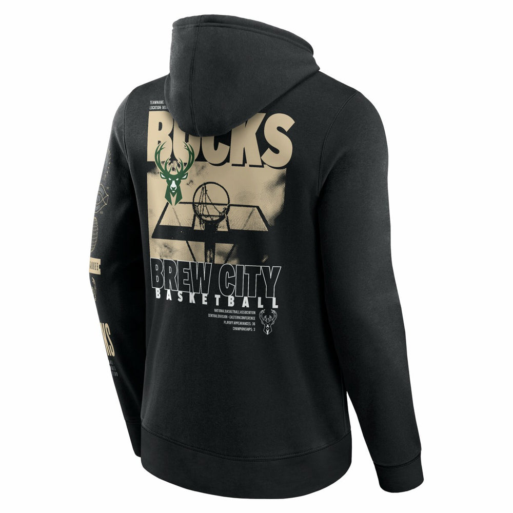 Milwaukee Bucks Game Time Crossover Pullover Hoodie On Sale