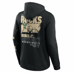 Milwaukee Bucks Game Time Crossover Pullover Hoodie On Sale