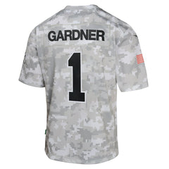 New York Jets Nike Sauce Gardner  Youth 2024 Salute to Service Game Jersey