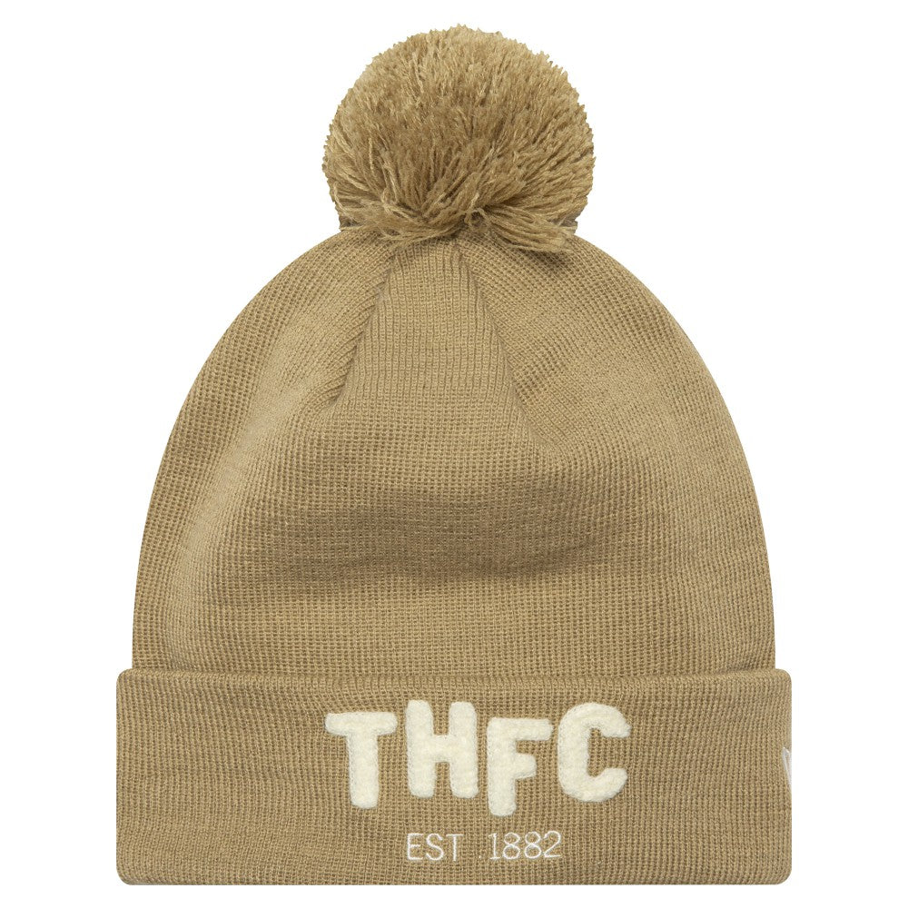 Tottenham Hotspur New Era Boucle Cuffed Knit Hat with Pom Tan - New Era