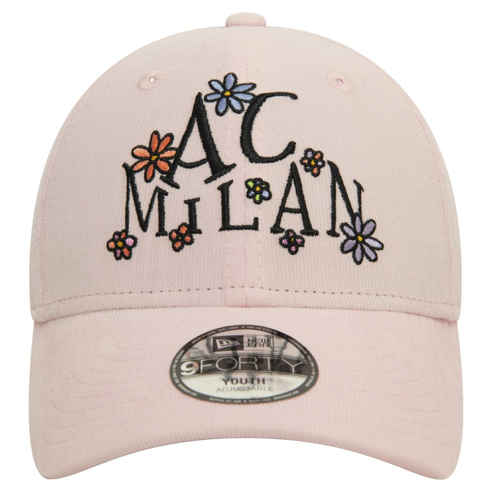 AC Milan New Era Youth Needle Corduroy 9FORTY Adjustable Hat Light Pink - New Era