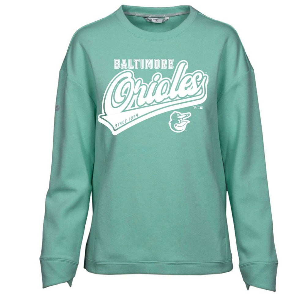 Baltimore Orioles Levelwear Women's  Fiona Sweep Pullover Sweatshirt | MLB Near me