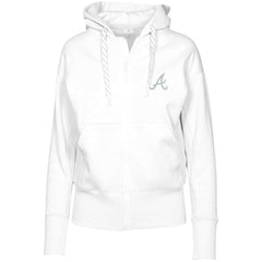 Atlanta Braves Levelwear Women's  Gardinia Core Full-Zip Hoodie | MLB New