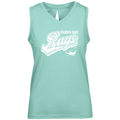 Tampa Bay Rays Levelwear Women's  Paisley Sweep V-Neck Tank Top | MLB For sale