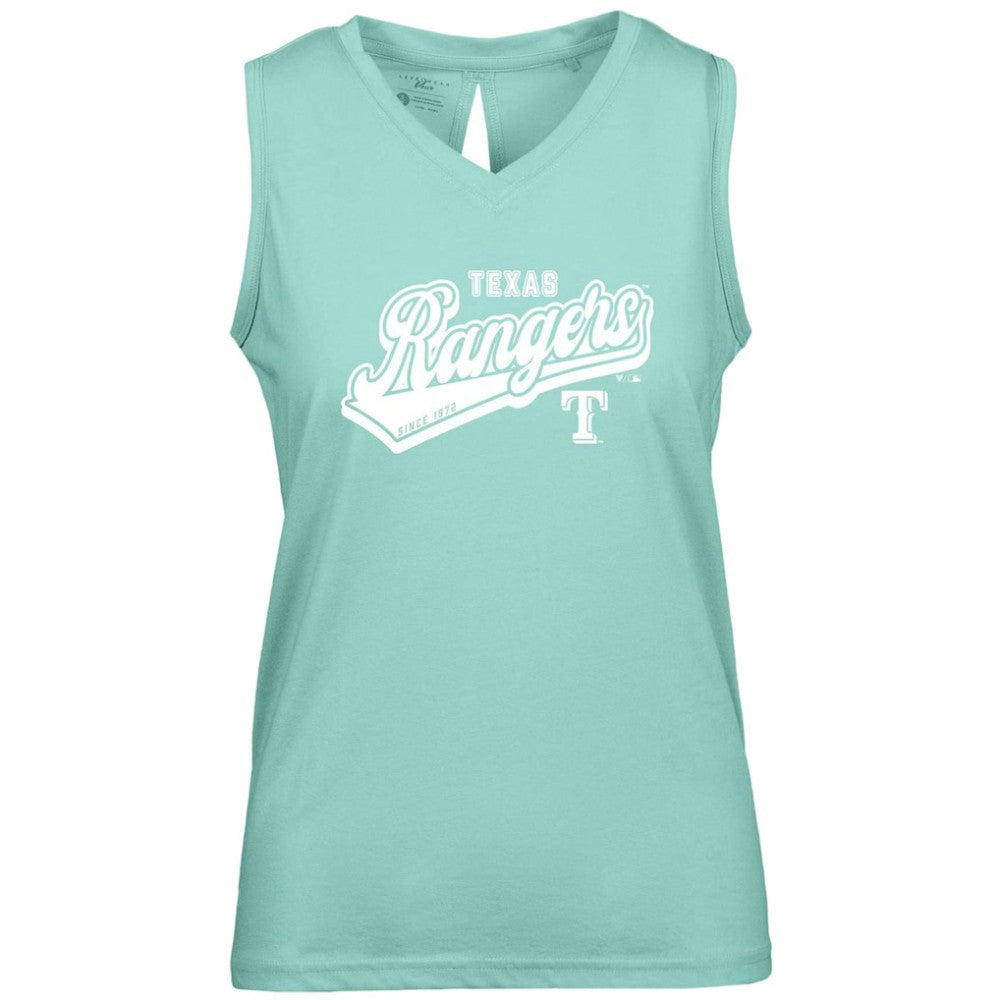 Texas Rangers Levelwear Women's  Paisley Sweep V-Neck Tank Top | MLB New