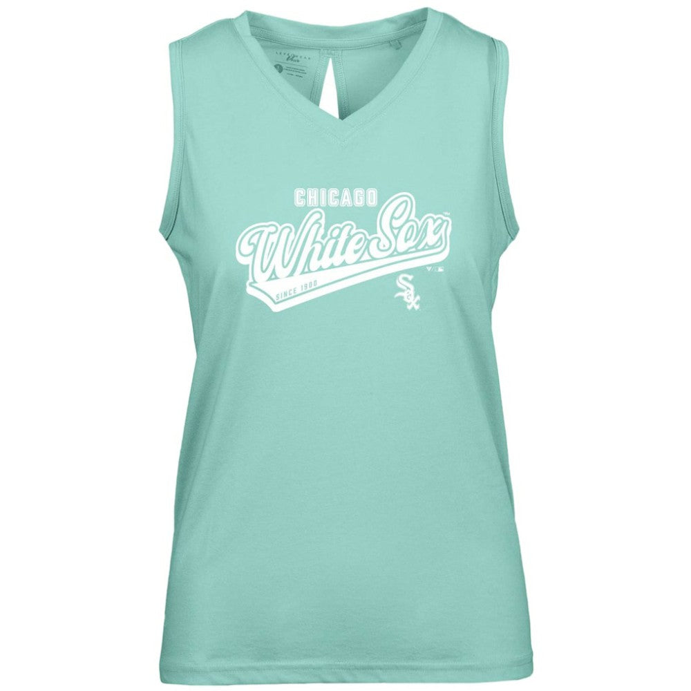 Chicago White Sox Levelwear Women's  Paisley Sweep V-Neck Tank Top | MLB On Sale