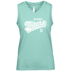 Detroit Tigers Levelwear Women's  Paisley Sweep V-Neck Tank Top | MLB New