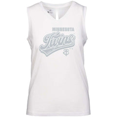 Minnesota Twins Levelwear Women's  Paisley Sweep V-Neck Tank Top | MLB Near me