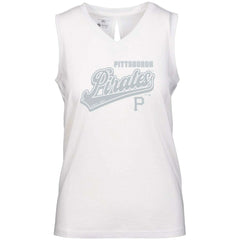 Pittsburgh Pirates Levelwear Women's  Paisley Sweep V-Neck Tank Top | MLB New
