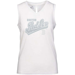 Boston Red Sox Levelwear Women's  Paisley Sweep V-Neck Tank Top | MLB Sale