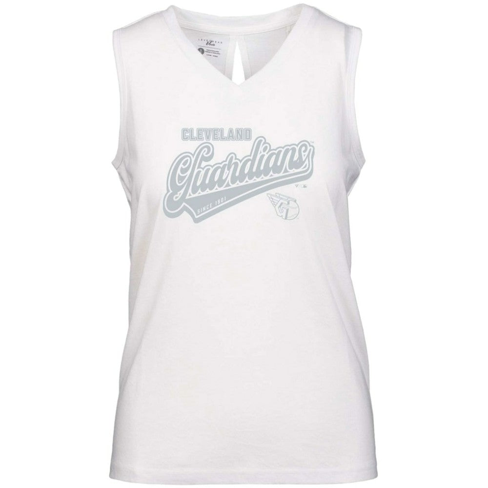 Cleveland Guardians Levelwear Women's  Paisley Sweep V-Neck Tank Top | MLB For sale